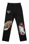 Black Chicano Lowrider Praying Hands Pants