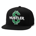 Black Hat with Green Bandana Money Sign and Hustler