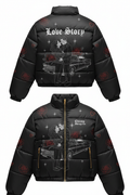 Black Love Story Chicana Puffer Jacket