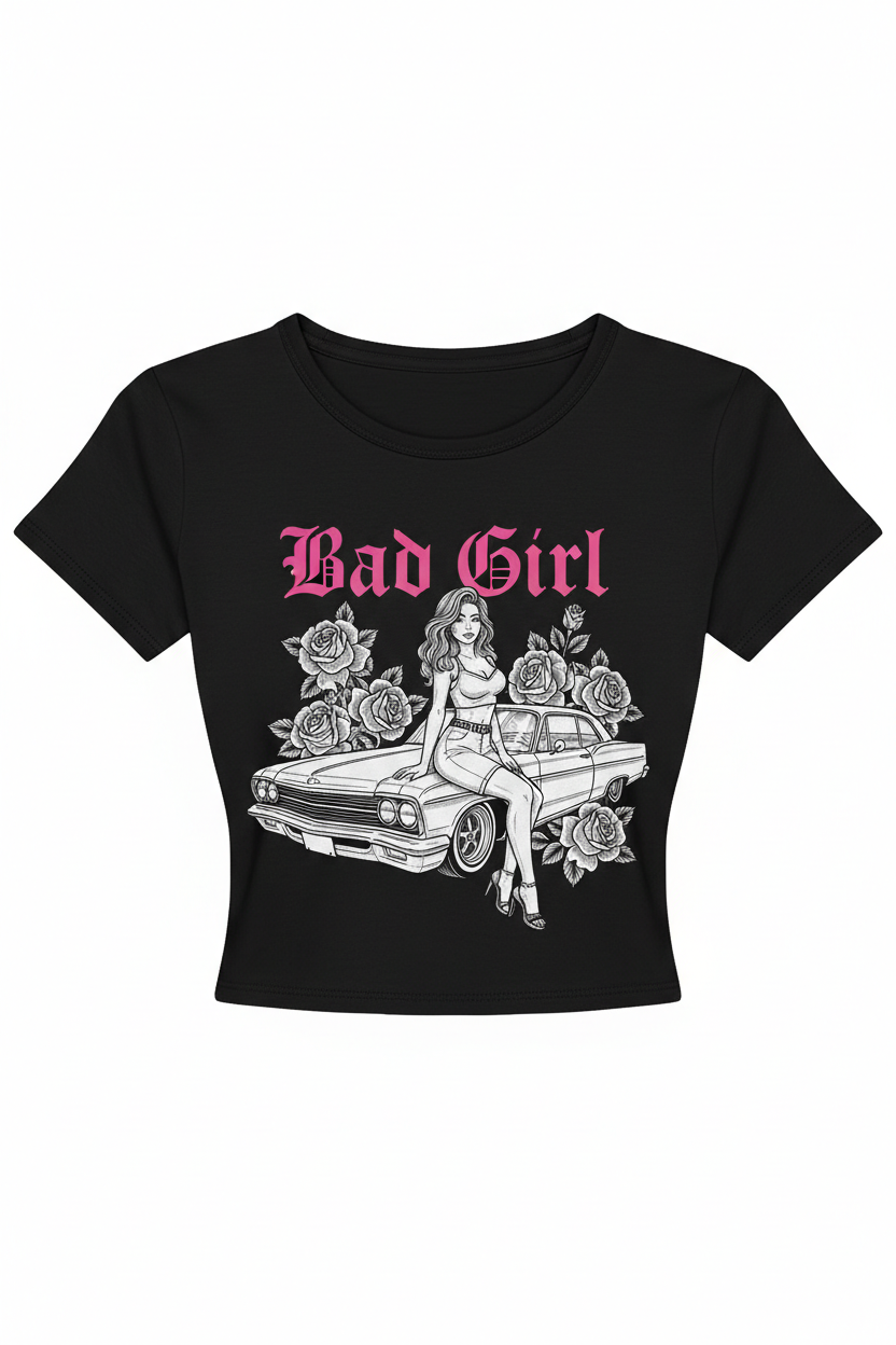 Chicana Bad Girl Crop Top