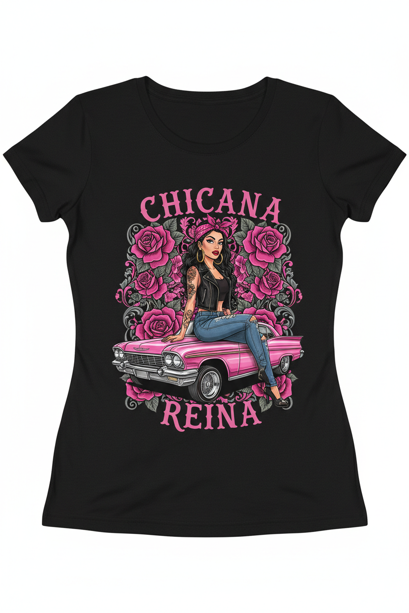 Chicana Lowrider Shirt - Pink