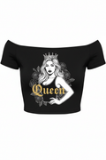 Chicana Queen Off-Shoulder Top