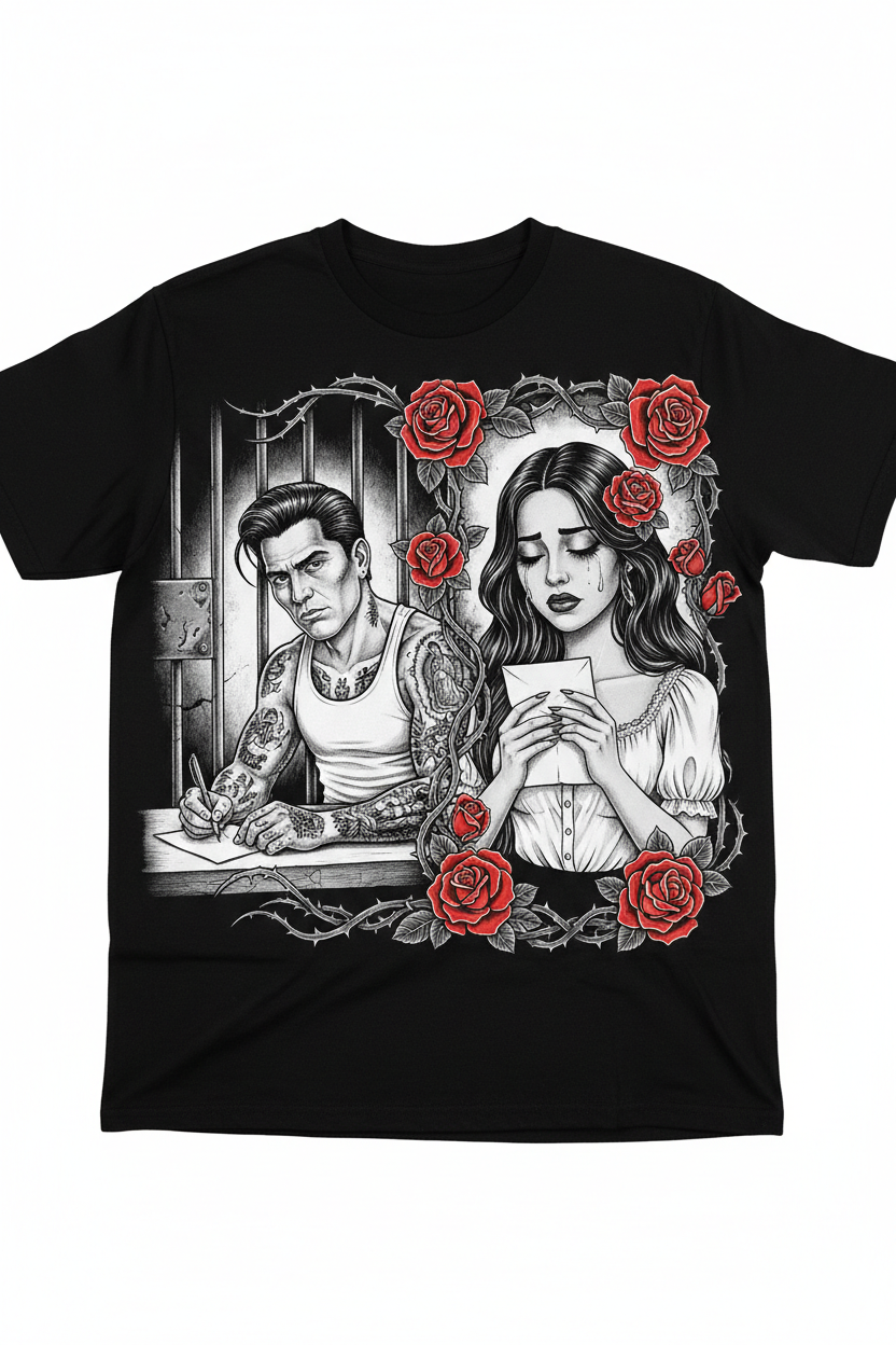 Chicano Art Men's Shirt - Behind Bars