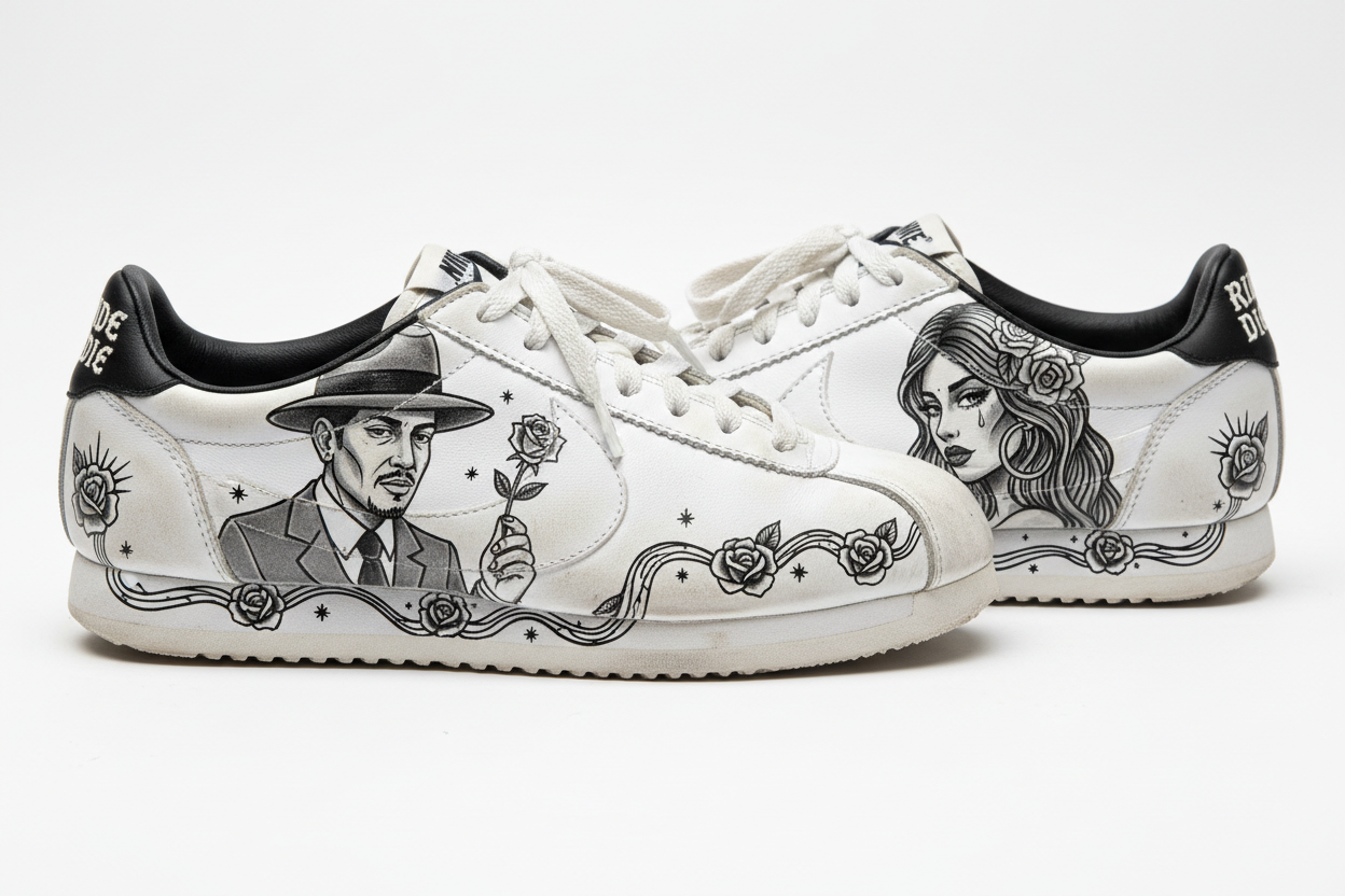 Chicano Love Story Cortez Shoes