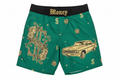 Emerald Green Money Chicano Swim Trunks
