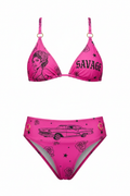 Hot Pink Savage Chicana Bikini