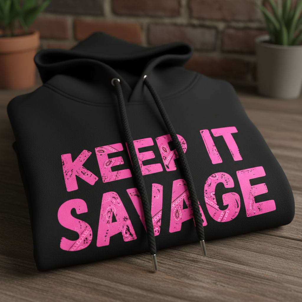 Keep It Savage Black Hoodie