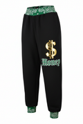 Money Women's Sweatpants - Green Bandana