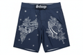 Navy Blue Savage Chicano Swim Trunks