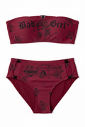 Red Bad Girl Chicana Lowrider Bikini