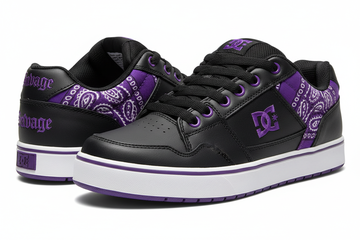 Savage DC Shoes - Purple Bandana