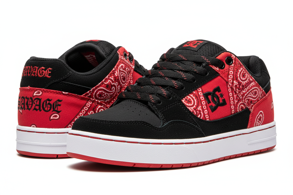 Savage DC Shoes - Red Bandana