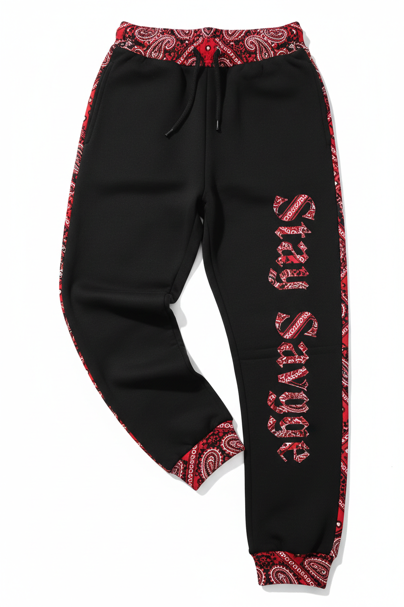 Stay Savage Women's Sweatpants - Red