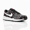 White Black and Pink Bandana Nike Shoes with Black Laces